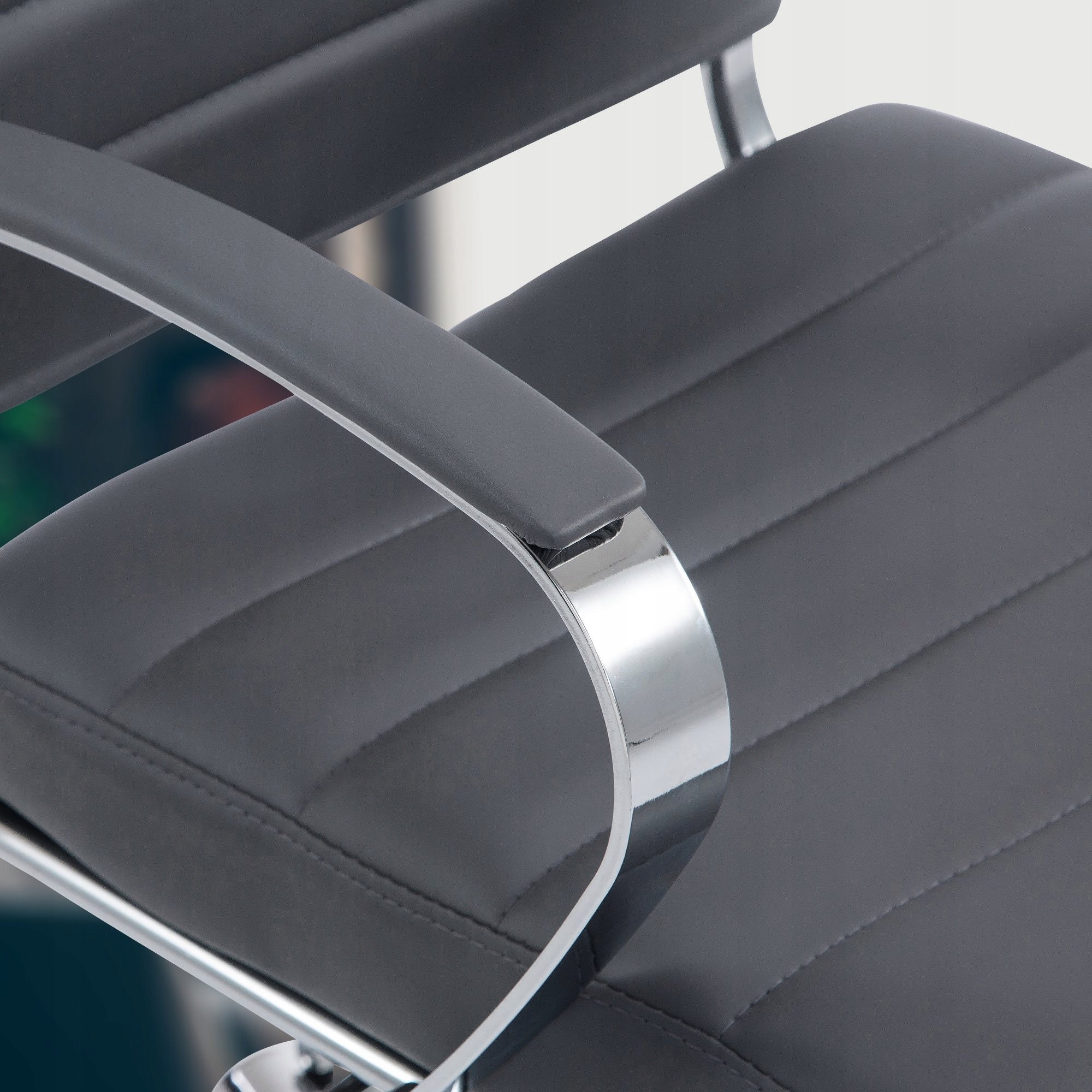 Oakland Faux Leather Office Chair, Grey Brand CLP