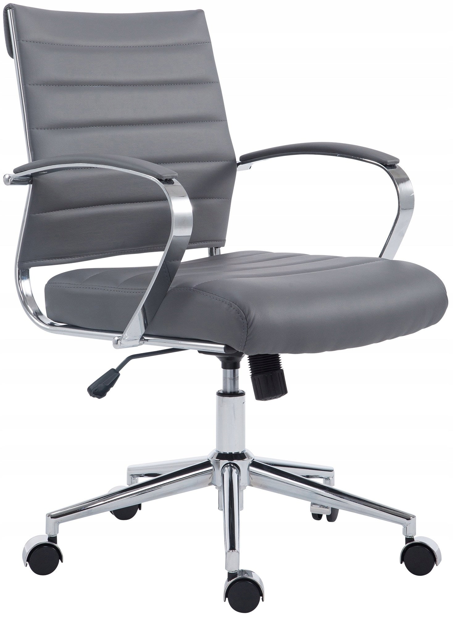 Oakland Faux Leather Office Chair, Grey