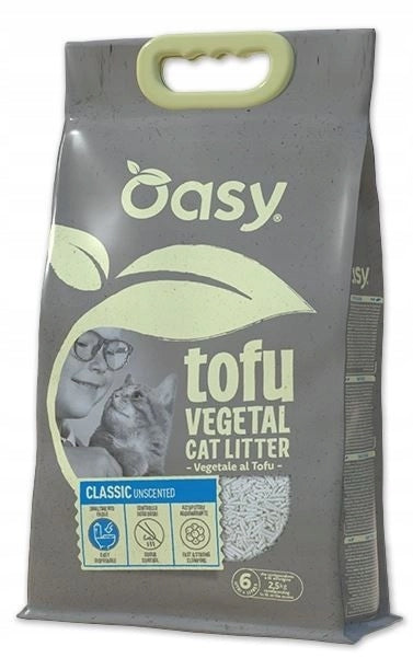 Oasy Biodegradable Litter Vegetal Tofu Classic Unscented 10l