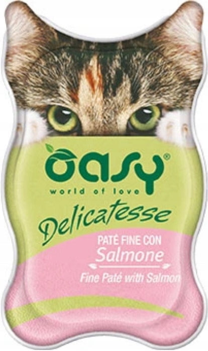 Oasy Delicatesse Pate - Salmon 85g - WET CAT FOOD