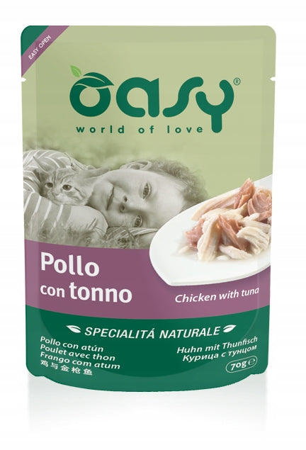 Oasy Natural Chicken with Tuna 70g