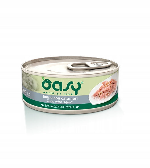Oasy Natural Tuna with squid 70g