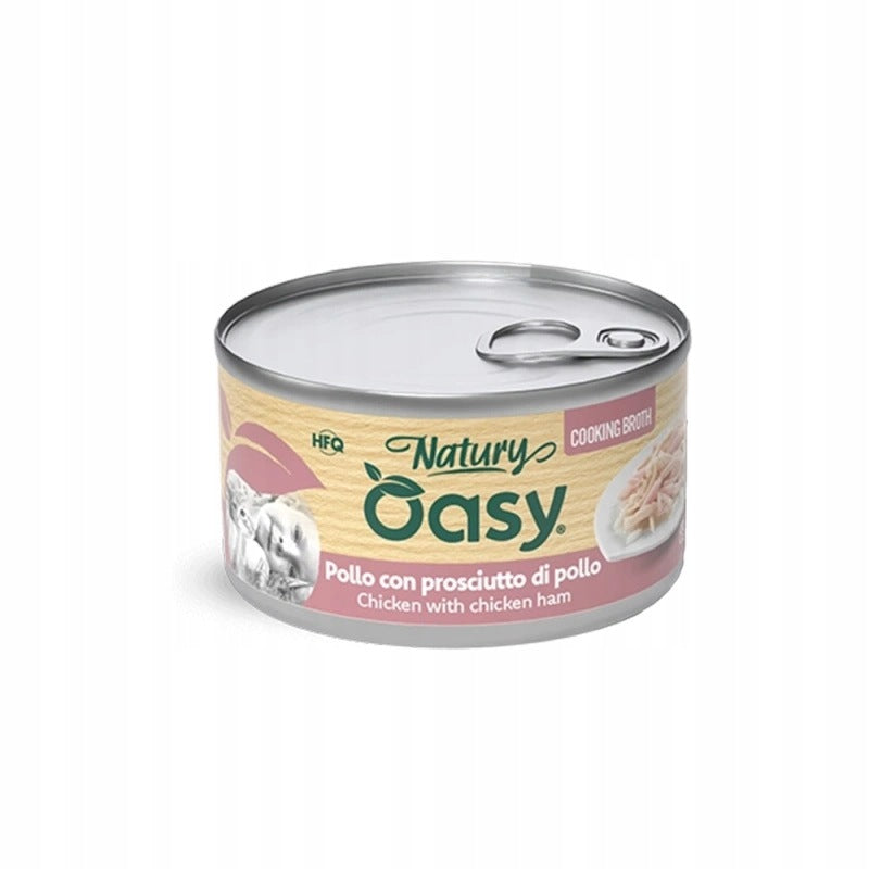 Oasy Nature Broth Chicken Ham 85g for Cat