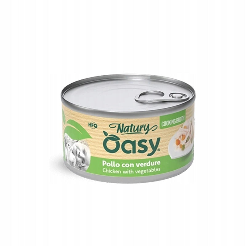 Oasy Nature Broth Chicken Vegetables 85g for Cat