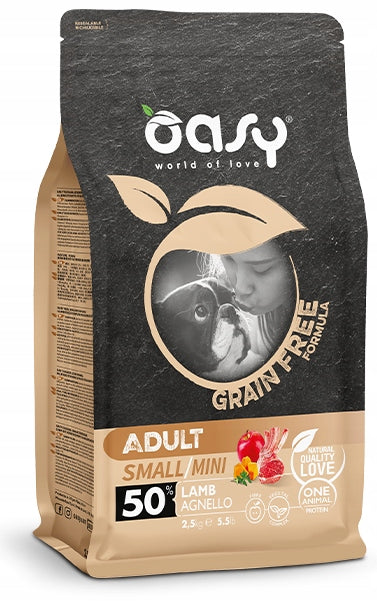 Oasy One Protein Grain Free Mini Lamb 800g Brand Oasy