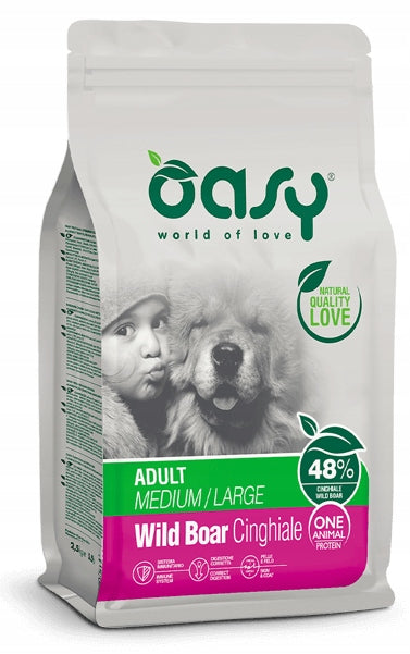 Oasy Wild Boar Cinghiale ADULT M/L 2.5kg