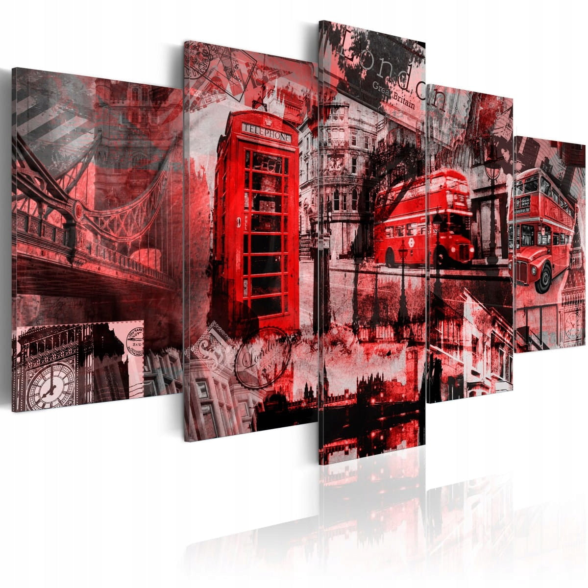 Bild - Londoner Collage - 5 Teile 