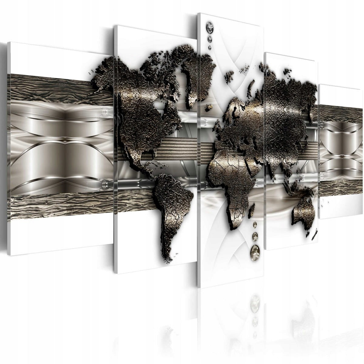 Bild - Metal World Map II 