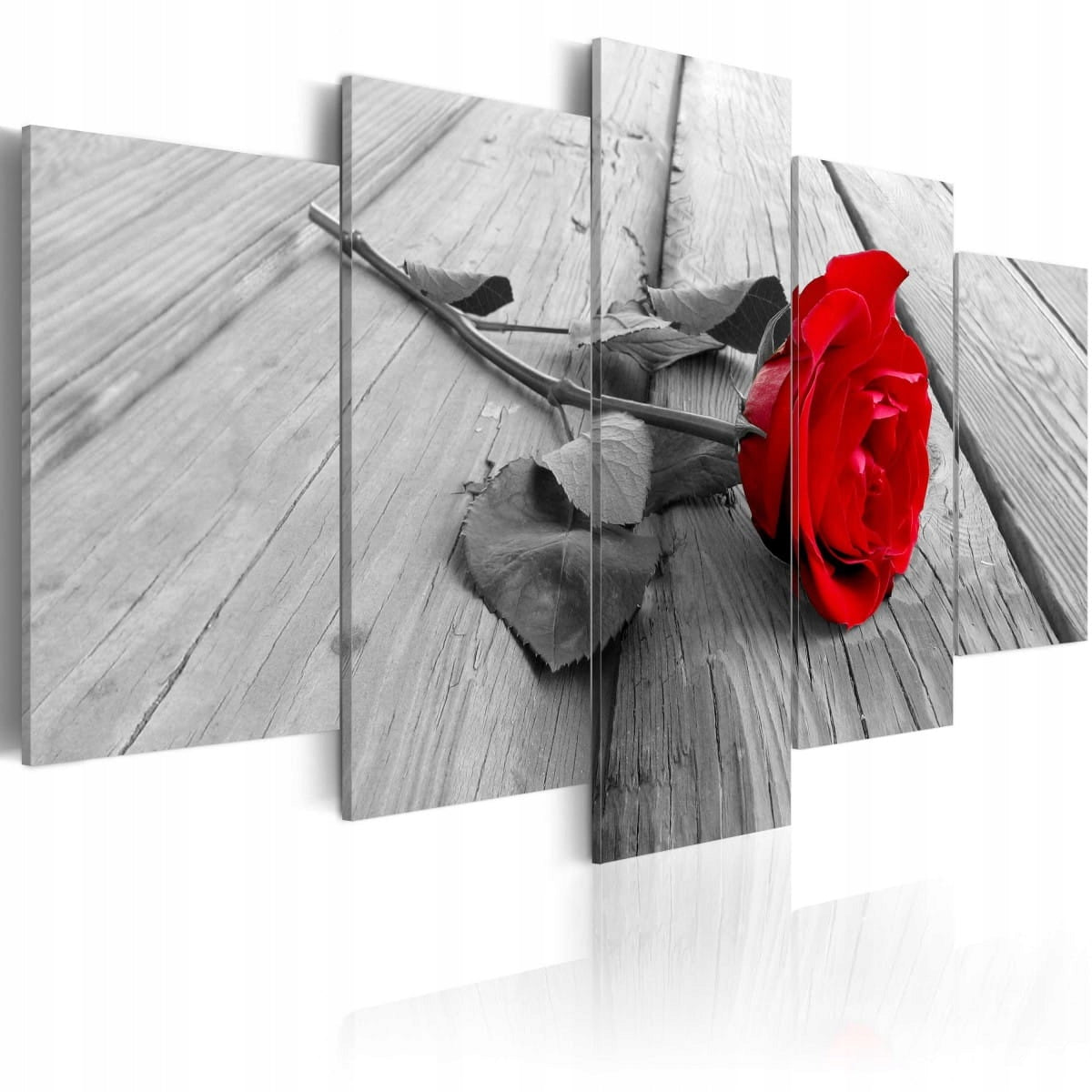 Bild - Rose auf Holz 