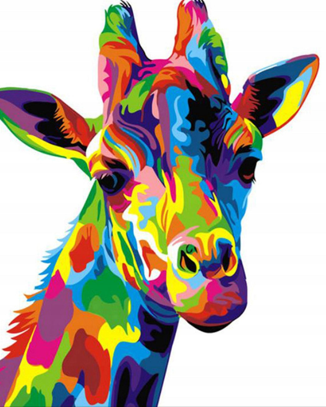 Malen-nach-Zahlen-Set Giraffe, 30x40 cm 