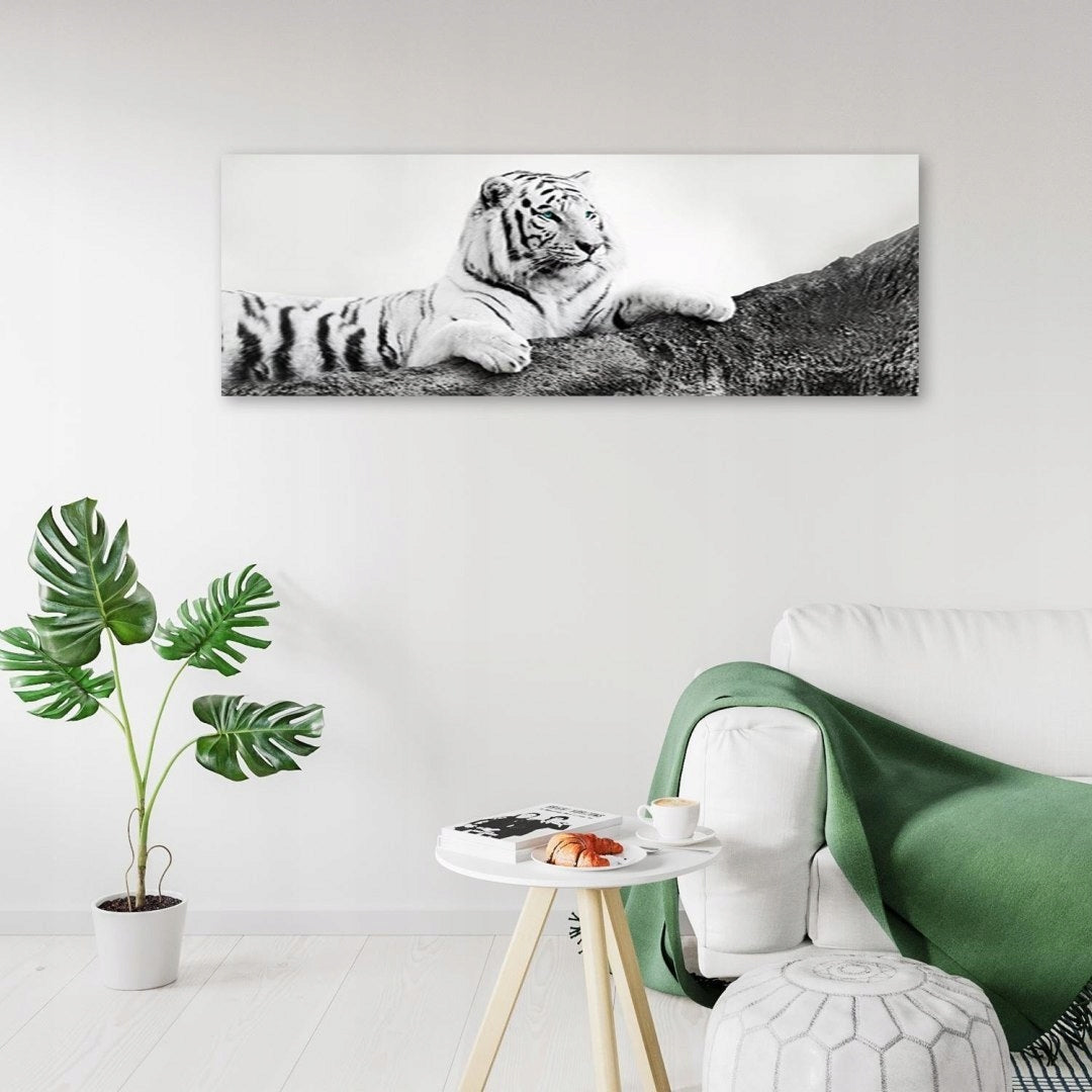 Reproduktion des wachsamen Tigers 