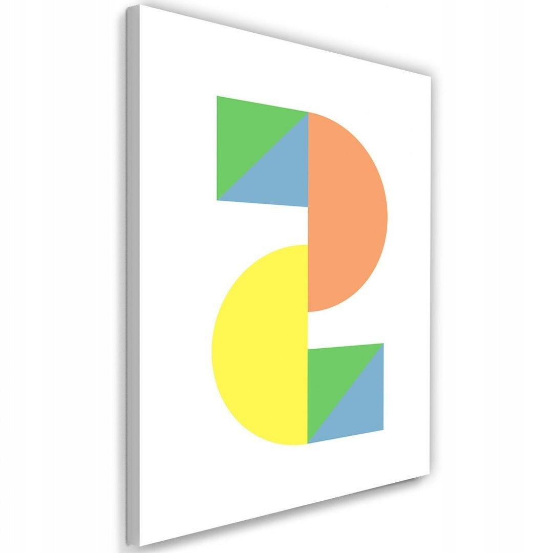 Reproduktion farbenfroher geometrischer Figuren 