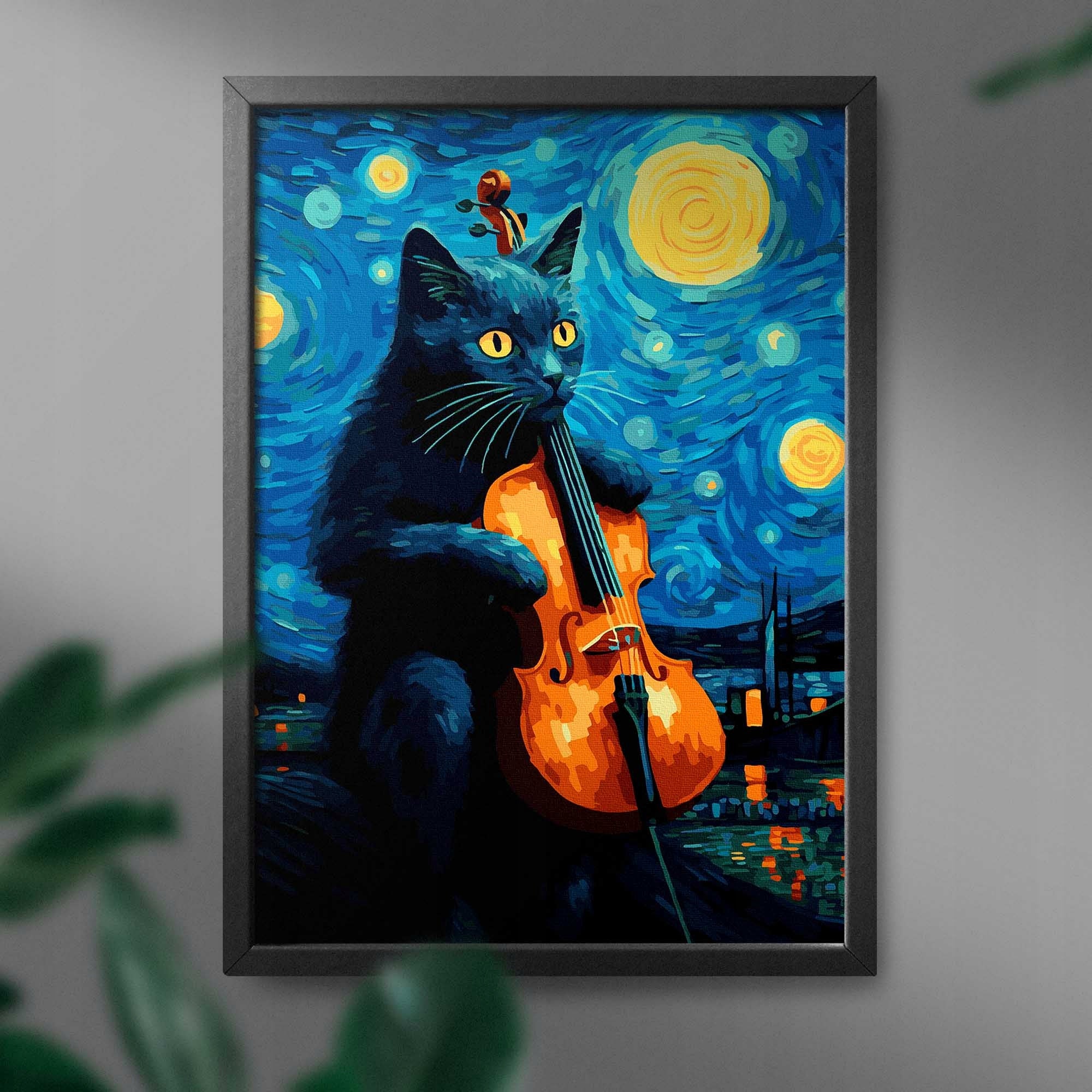 Malen nach Zahlen Monna Lisa und die Katze Oh Art!, 40x50 cm 