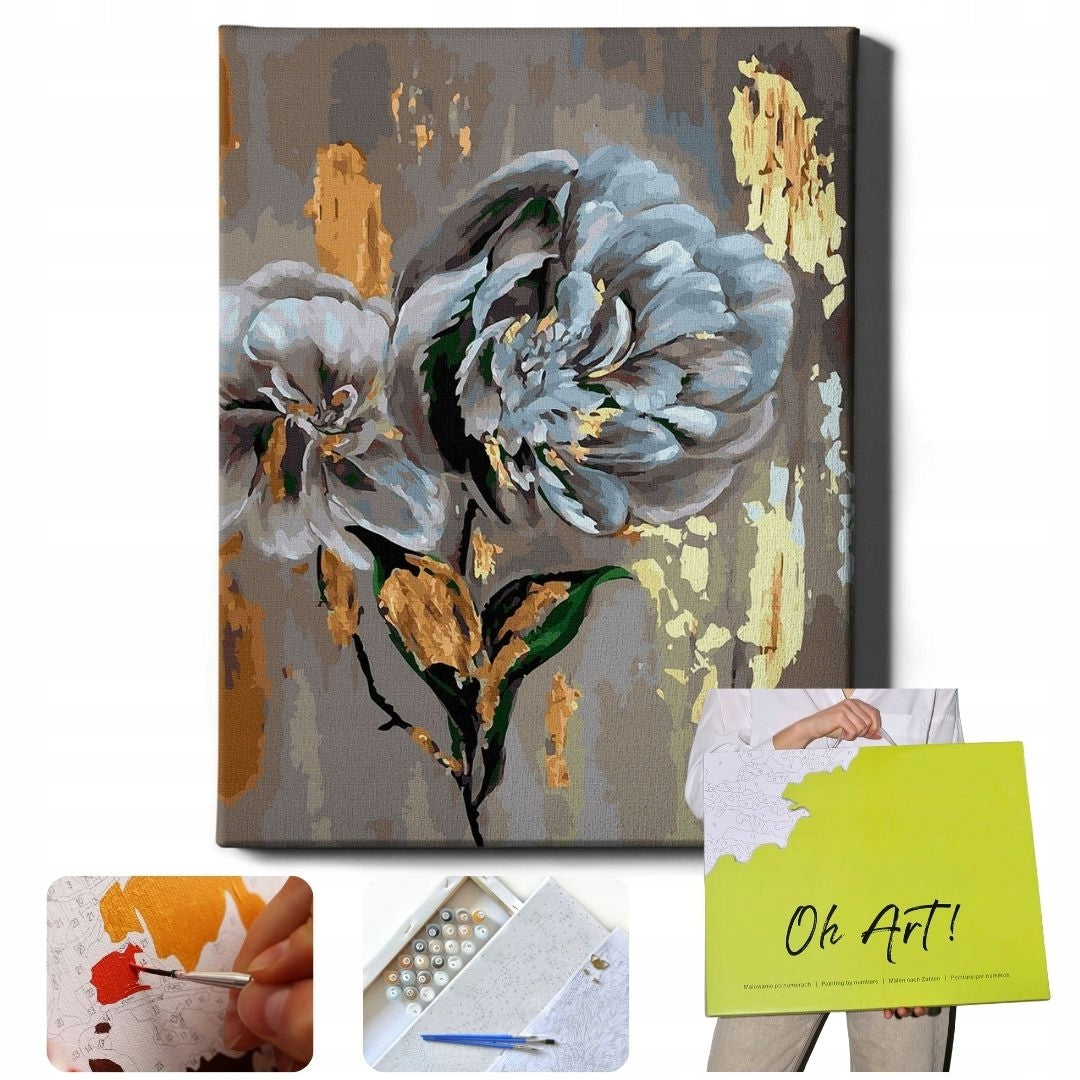 Malen nach Zahlen Oh Kunst! Wunderschöne Blumen, 40x50 cm 