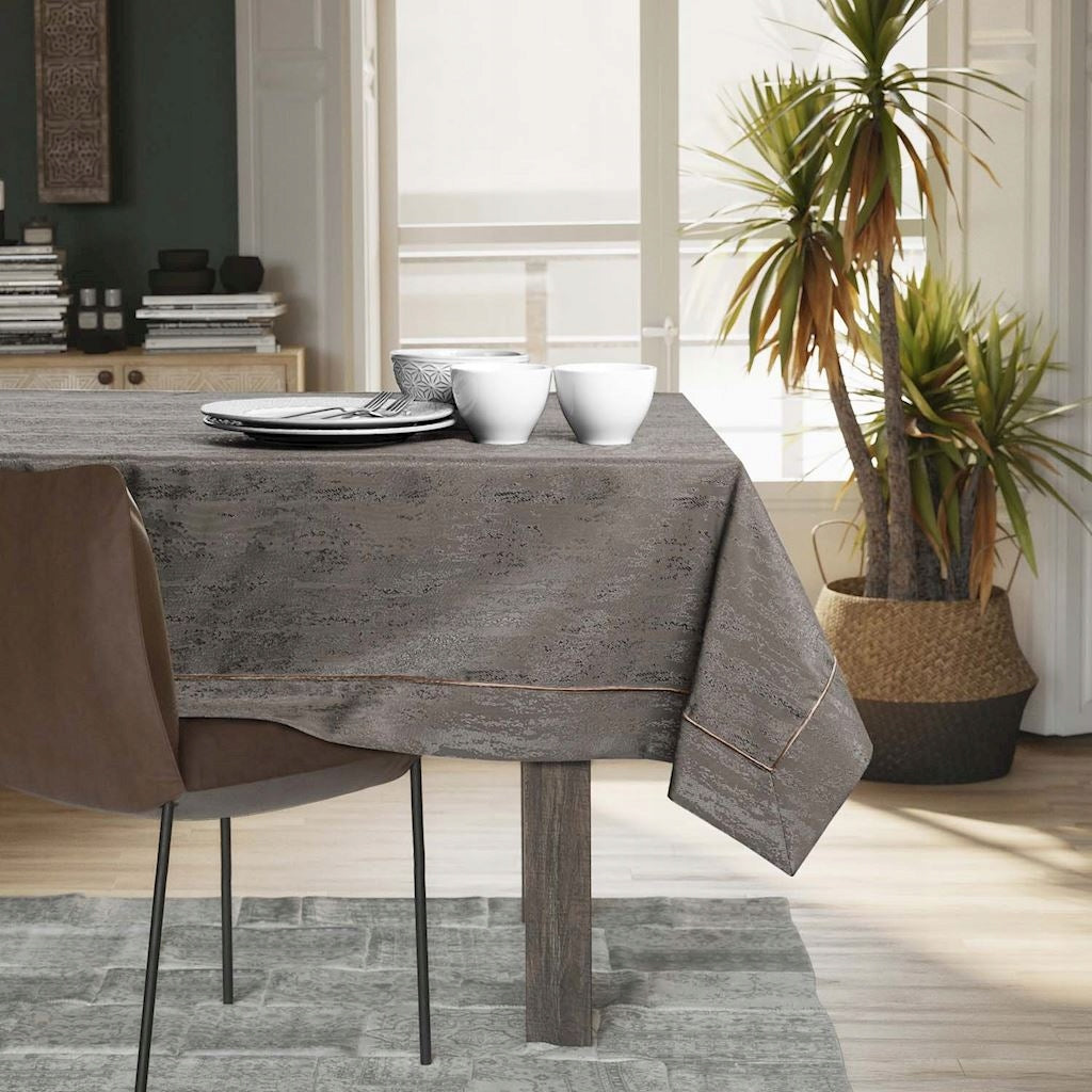 Fleckenabweisende Tischdecke Vesta Cocoa 