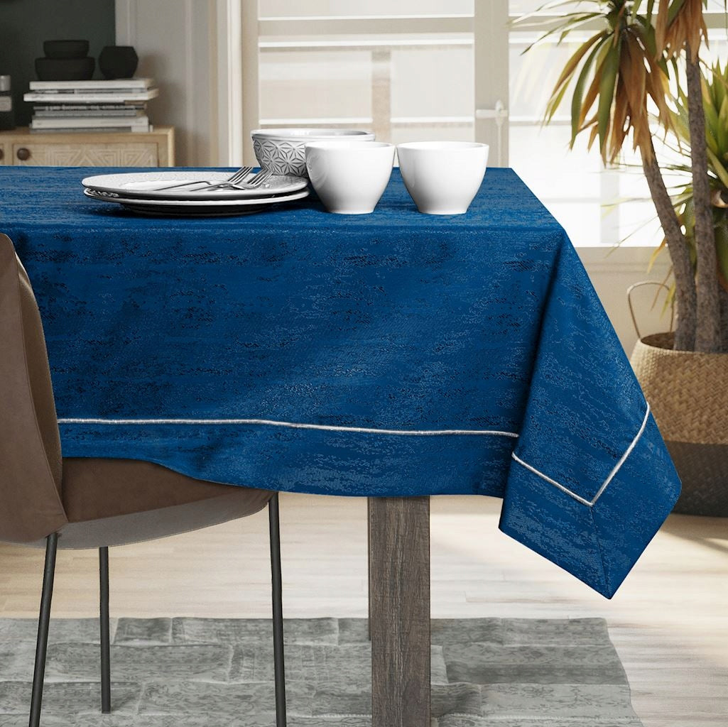Fleckenabweisende Tischdecke Vesta Indigo 