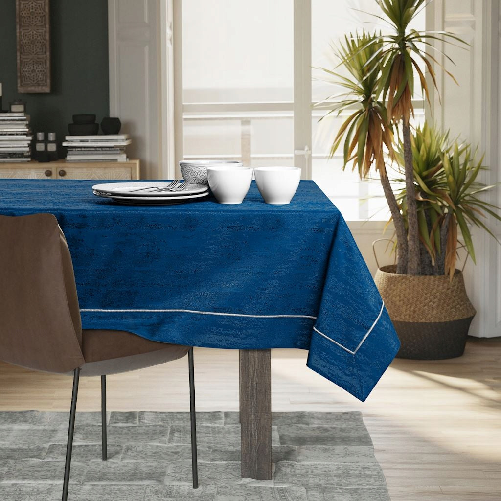 Fleckenabweisende Tischdecke Vesta Indigo 