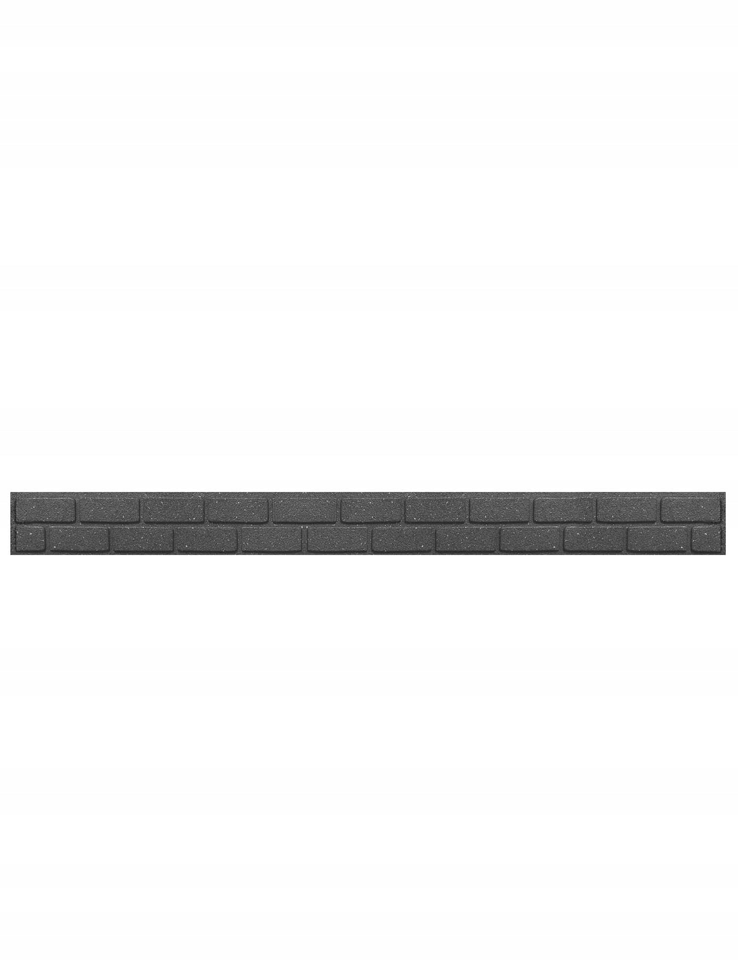 Gartenbegrenzungen Palisade Würfelimitat Gumminoppen grau 1,2 m 