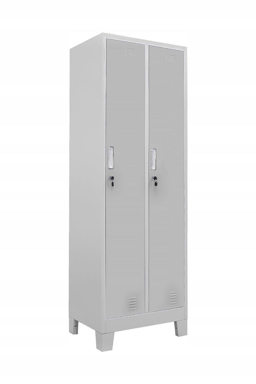 Occupational health and safety clothing cabinet KTD two-door 180x60x45cm GREY