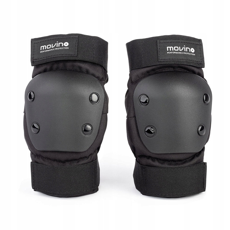 Movino Knie- und Ellenbogenschoner-Set, 14 Jahre (S0RC00-XL-2), Schwarz 