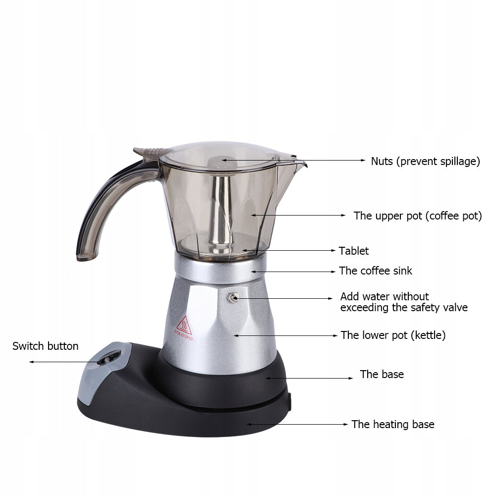 Octagonal Aluminum Electric Coffee Pot Dishes for ka jug Manufacturer code AG251018177604
