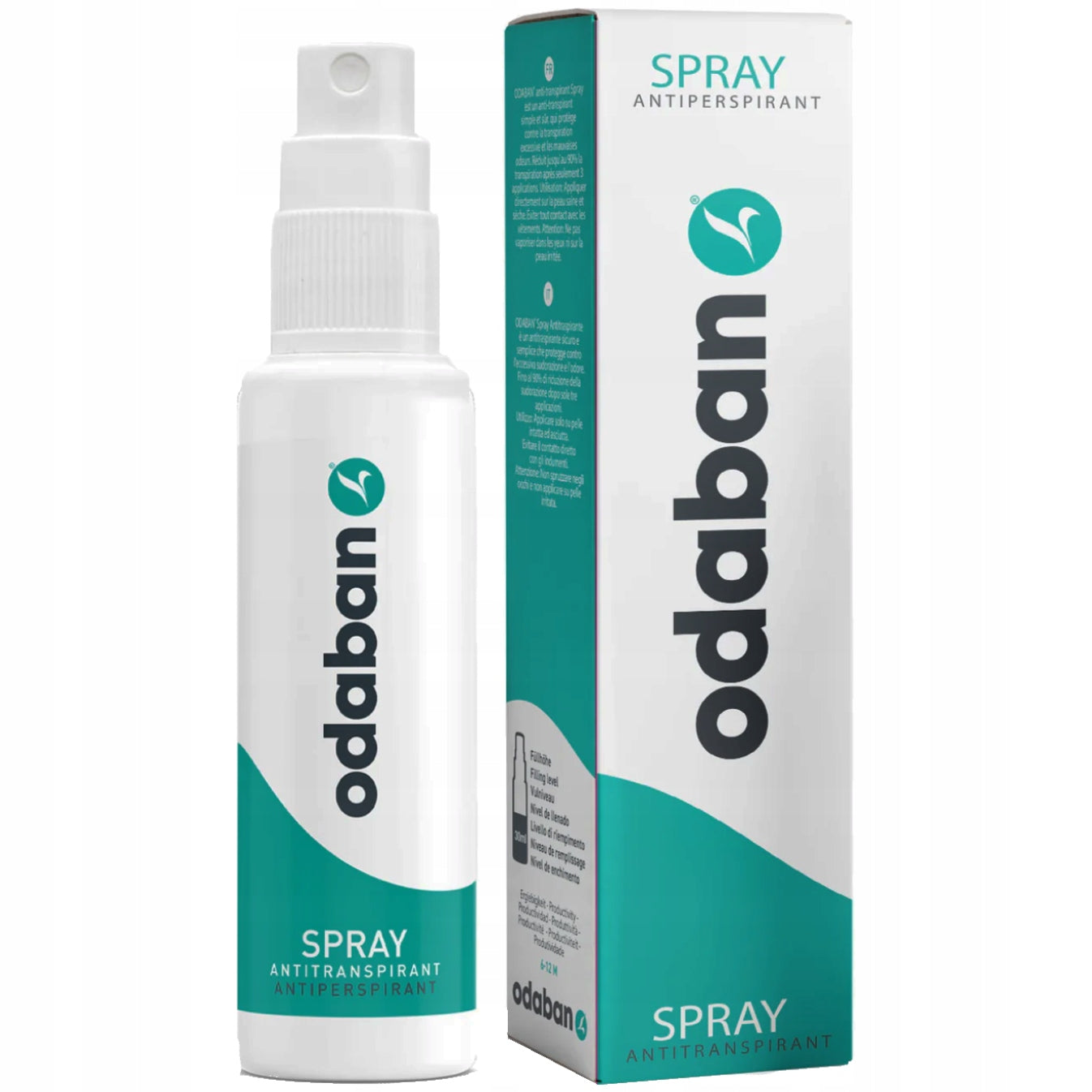 Purškiamas antiperspirantas Odaban® nuo gausaus prakaitavimo, 30 ml