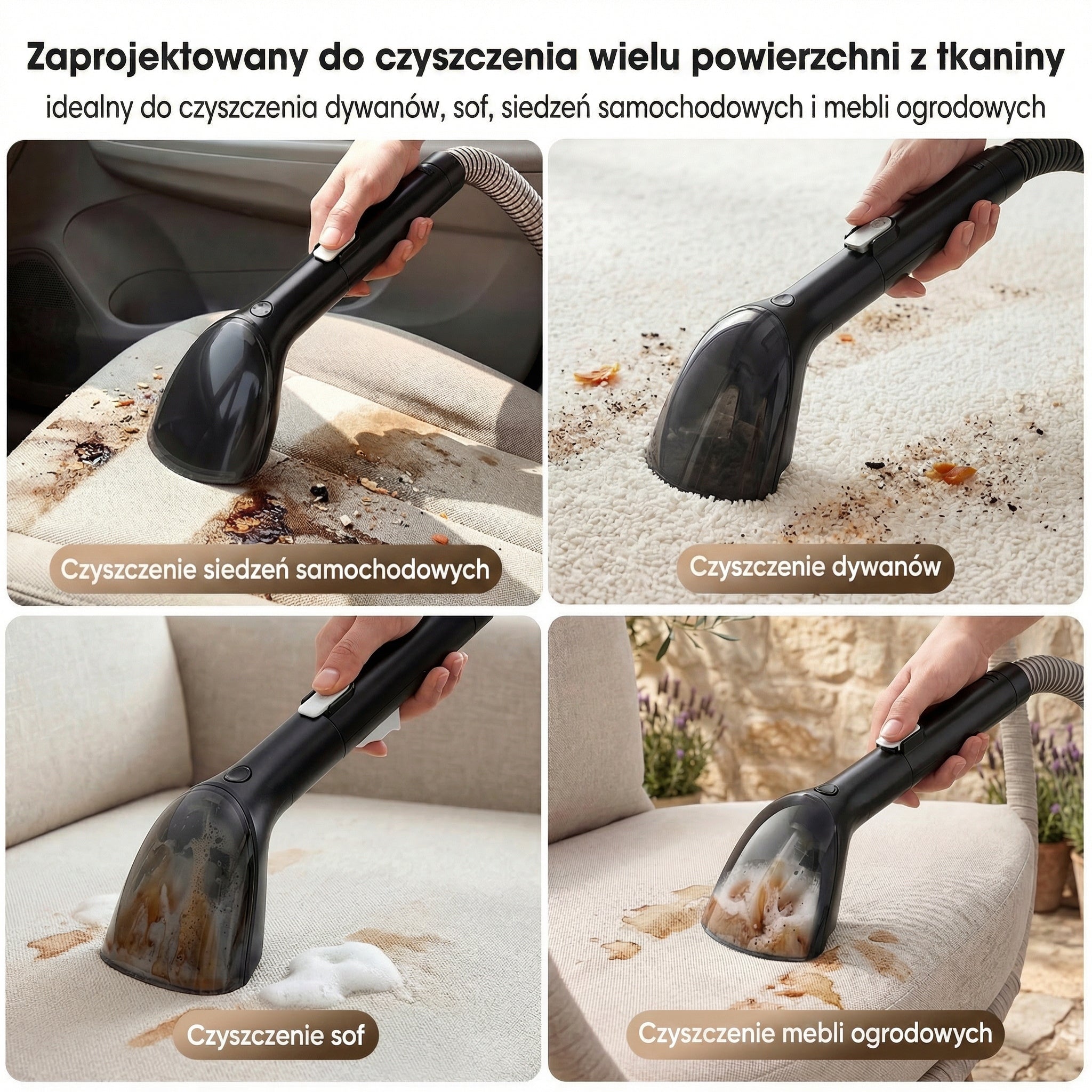 Odkurzacz piorący do tapicerki dywanów kanapy Lubluelu V2 400W Manufacturer code 10009702