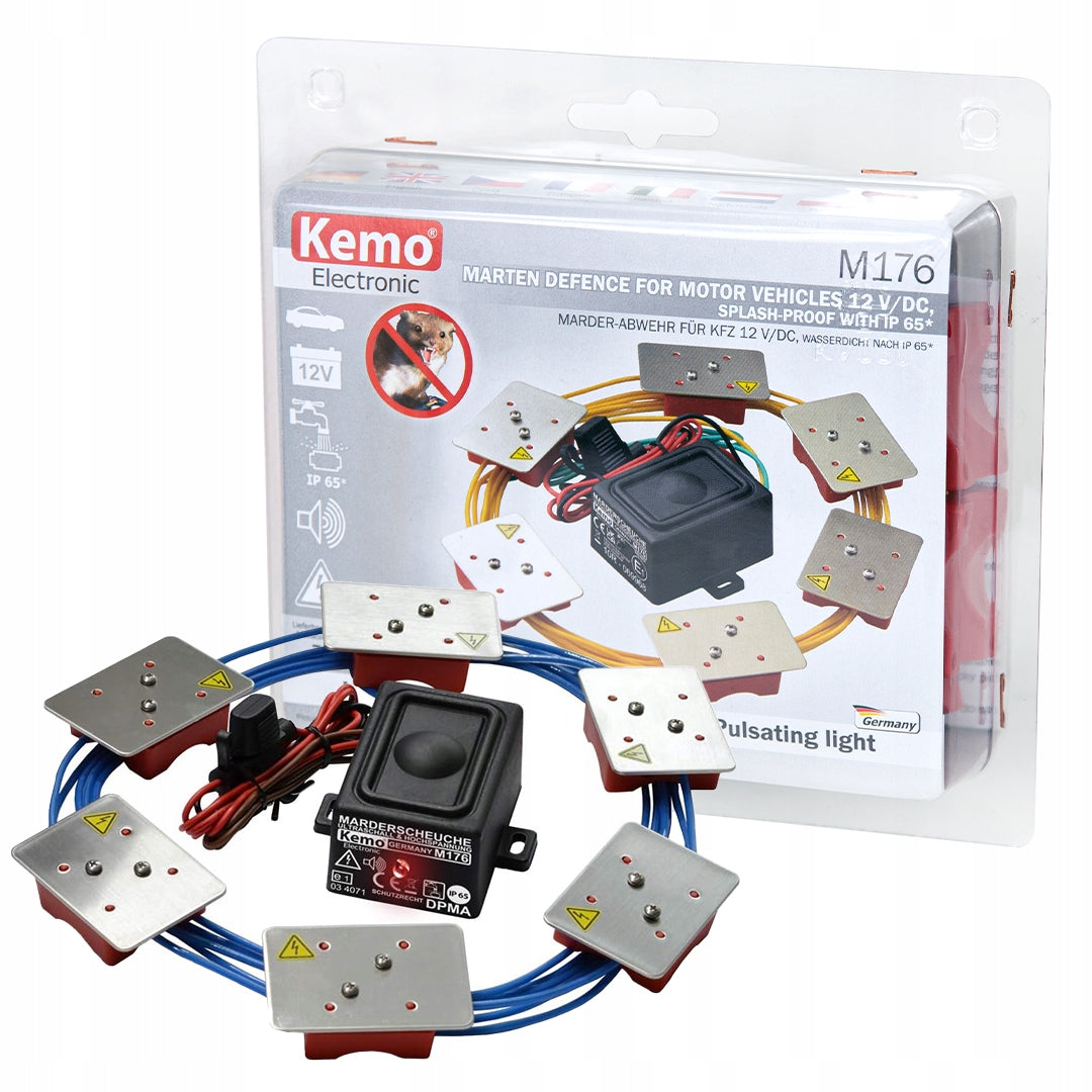 Kemo M176 Marderschutz für Kraftfahrzeuge, 12 V/DC, wanderfest, Schutzart IP65 