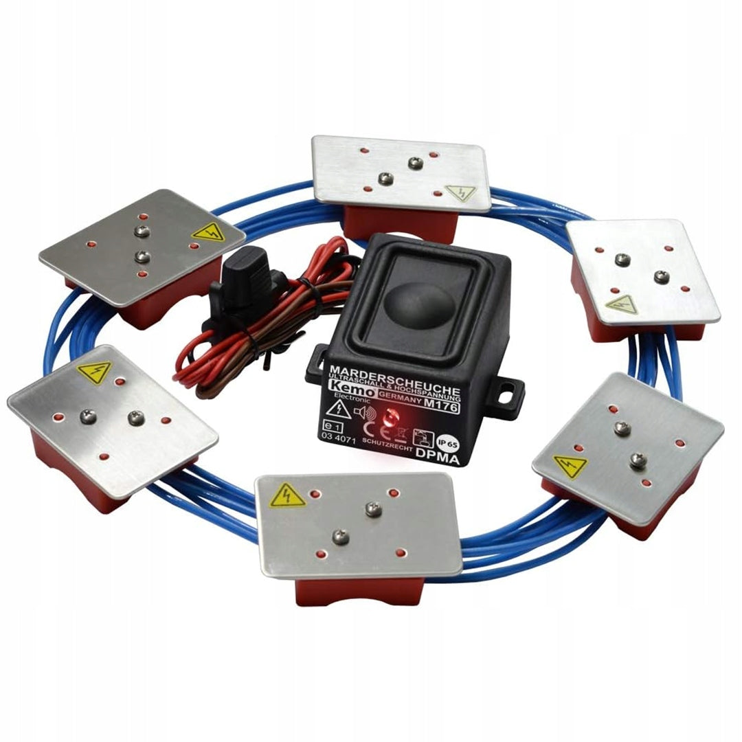 Kemo M176 Marderschutz für Kraftfahrzeuge, 12 V/DC, wanderfest, Schutzart IP65 