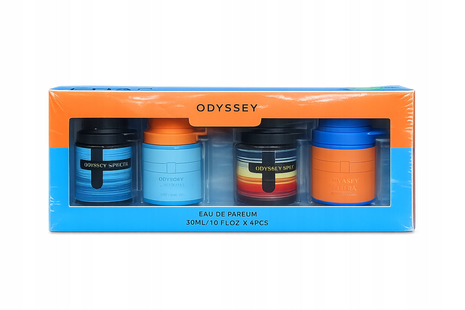 Odyssey 4x30 ml Eau de Parfum Gift Set Aromatic Perfume Collection for Men