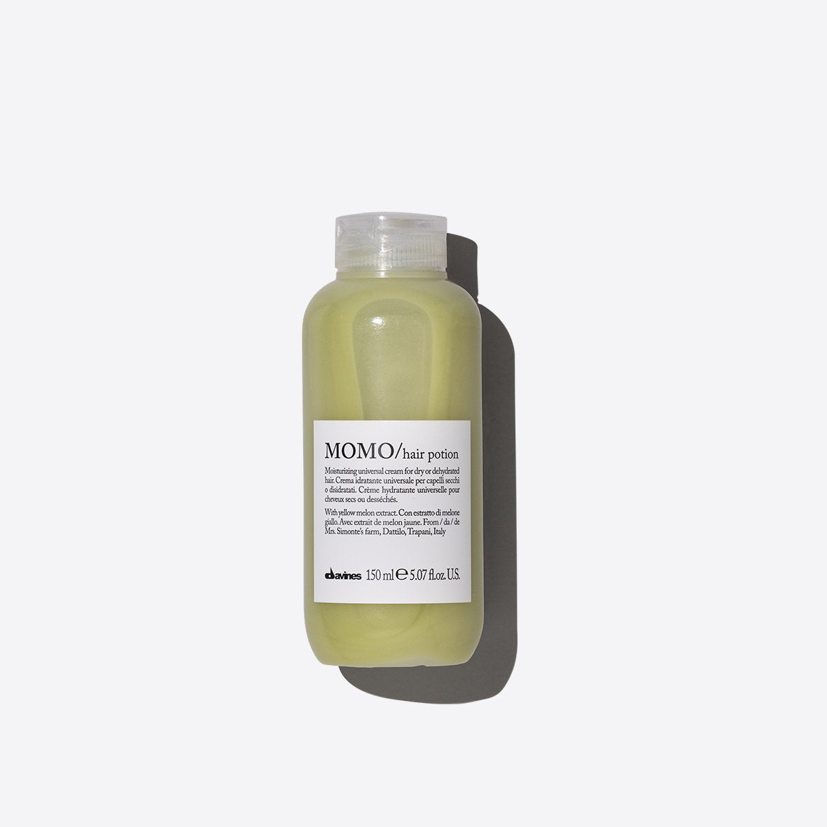 Leave-in-Feuchtigkeitscreme für trockenes und dehydriertes Haar Davines Momo, 150 ml