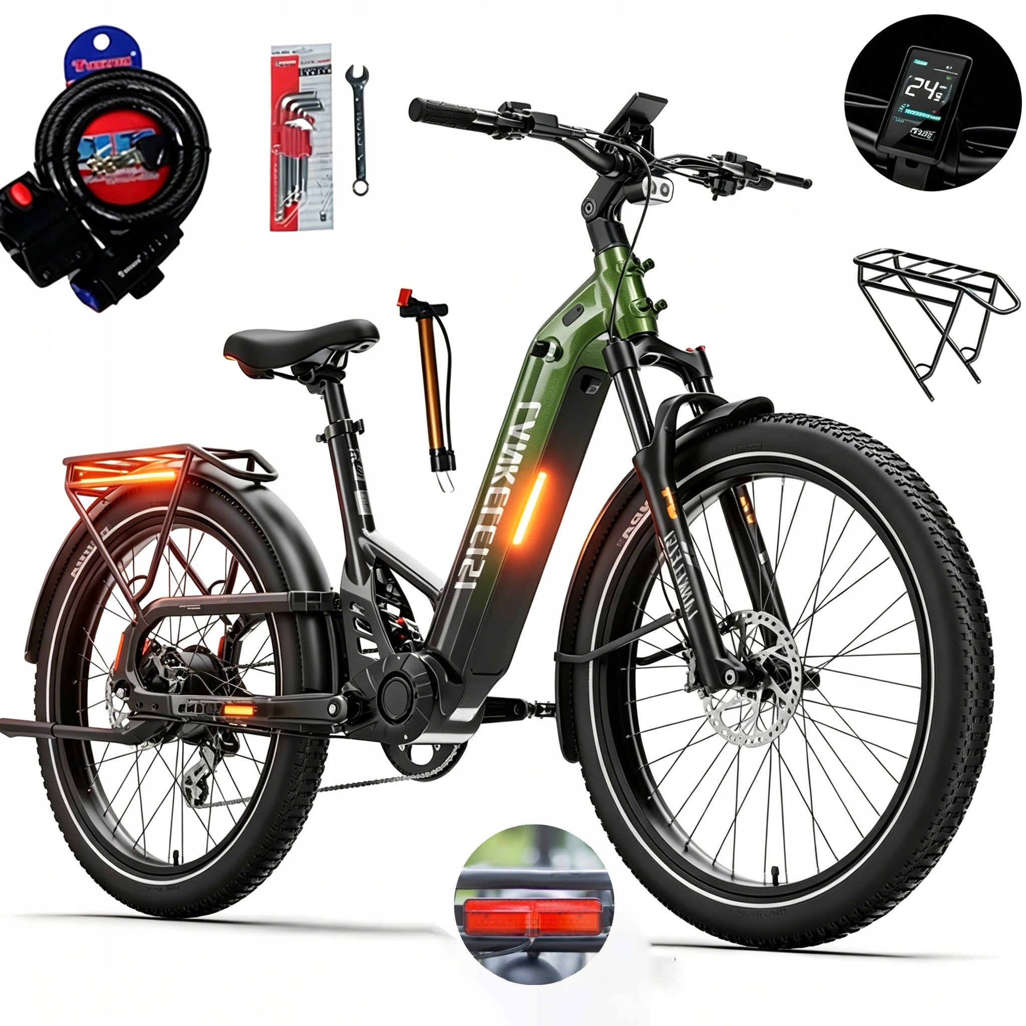 Off-Road Electric Vehicle LANKELEISI kett8 1130W 48V 20Ah 150km 26" 8-speed Manufacturer code Electric Vehicle 48V 20Ah Samsung Battery