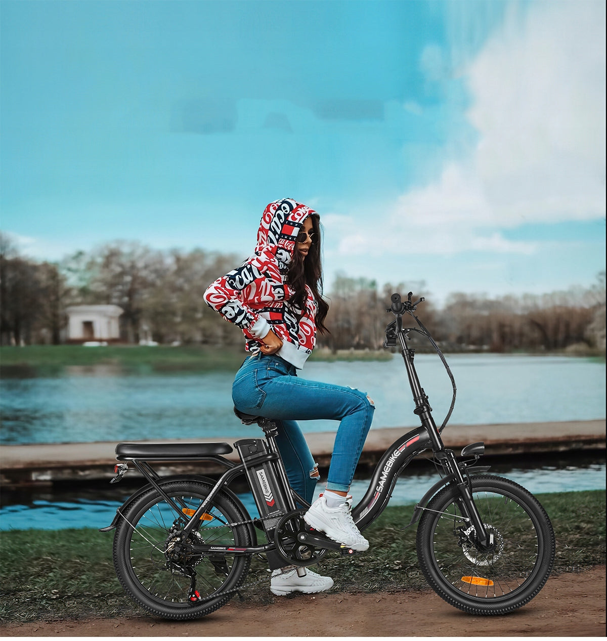 Off-road Electric Vehicle 560W 32KM/H 90KM 468WH 20" Samebike CY20 with LED Manufacturer code Męski/Damski CY20 560W 32KM/H 90KM 468WH 20"
