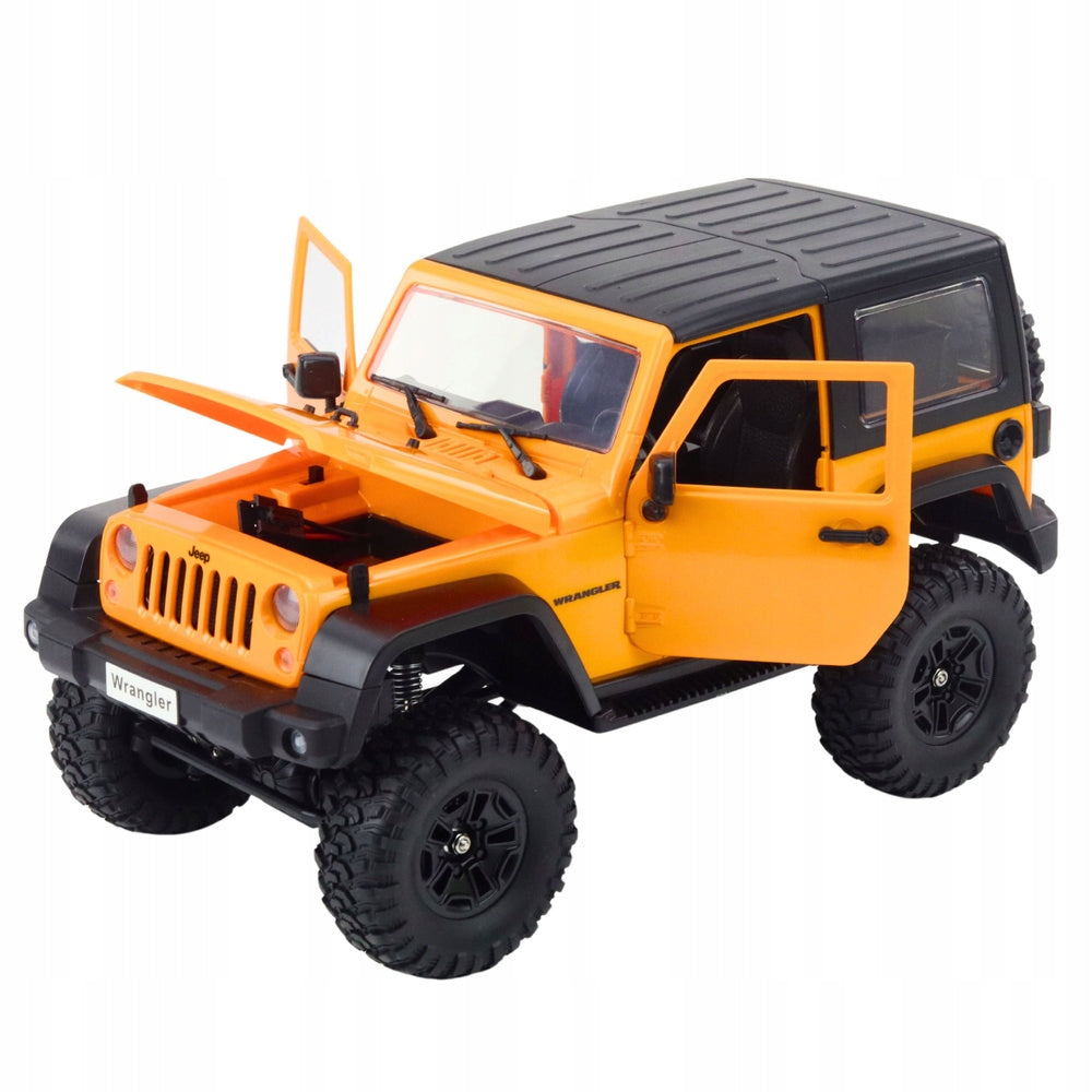 Off-road Remote Controlled Car RC Jeep Wrangler Rock Crawler 1:14 Double Kid's age 6＋ years