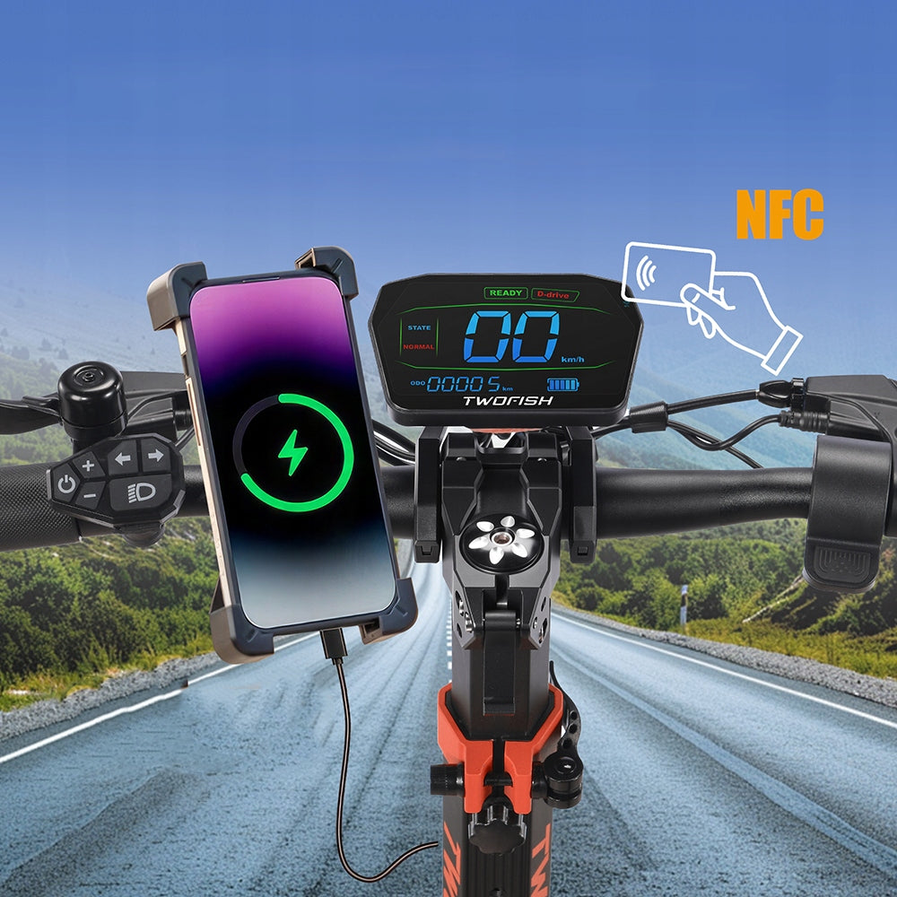 Off-road electric scooter for adults 11" V4Max 52V23Ah 100km 1640W Weight 29.4 kg