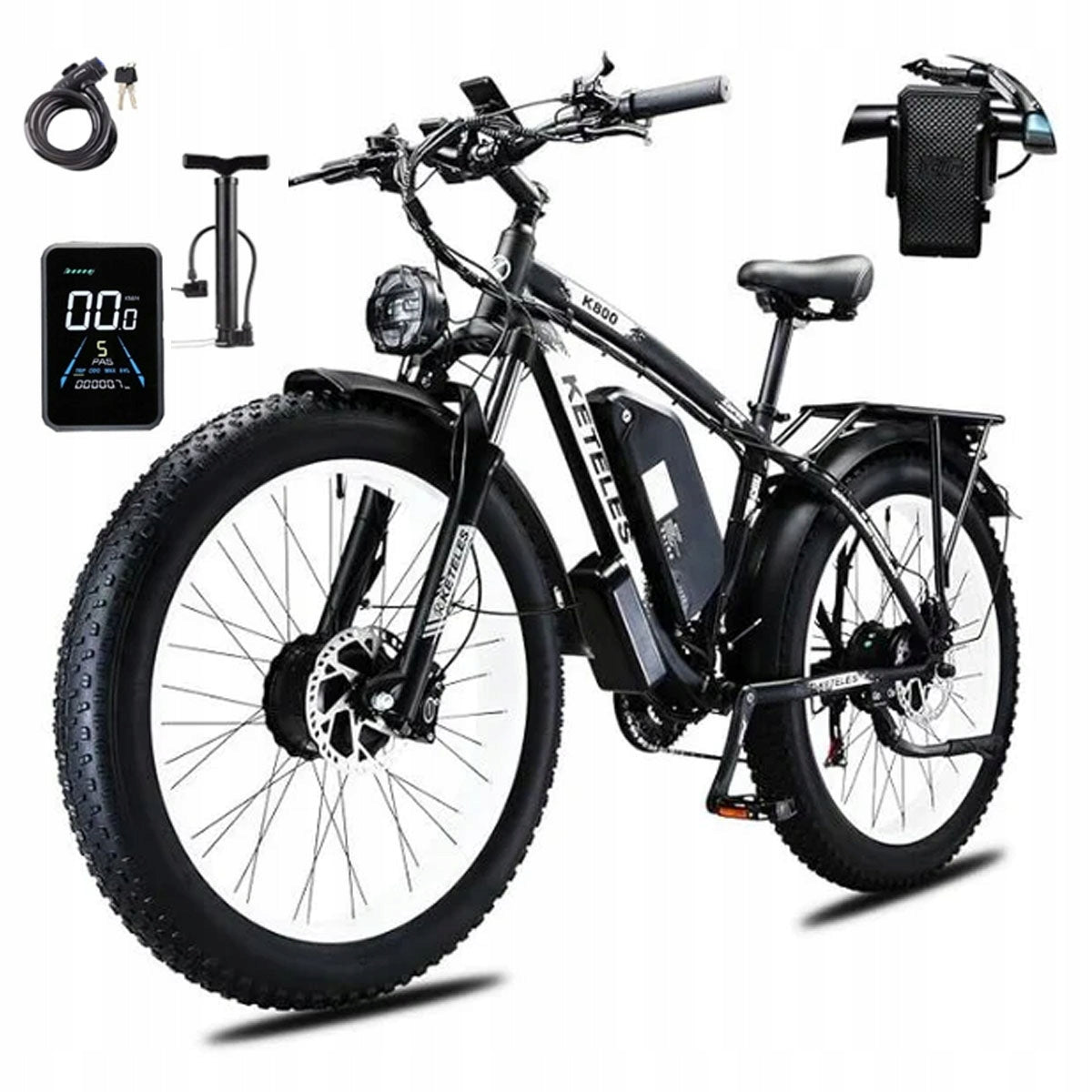 Off-road electric vehicle KETELES K800 2000W 55KM/H 48V 23Ah 100km