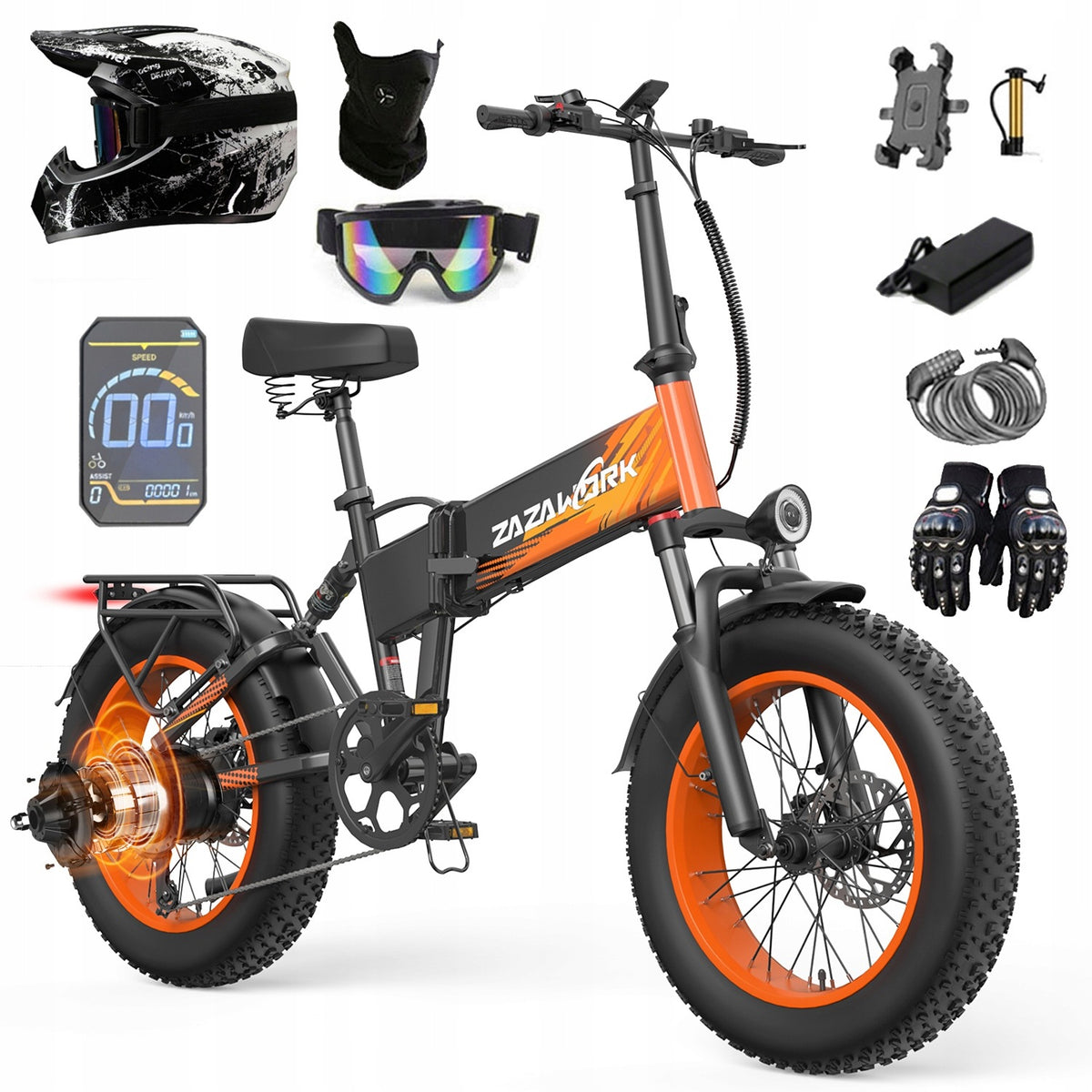 Off-road electric vehicles ZAZAWORK CF1000 1500W 45km/h 20Ah 120km+Helmet