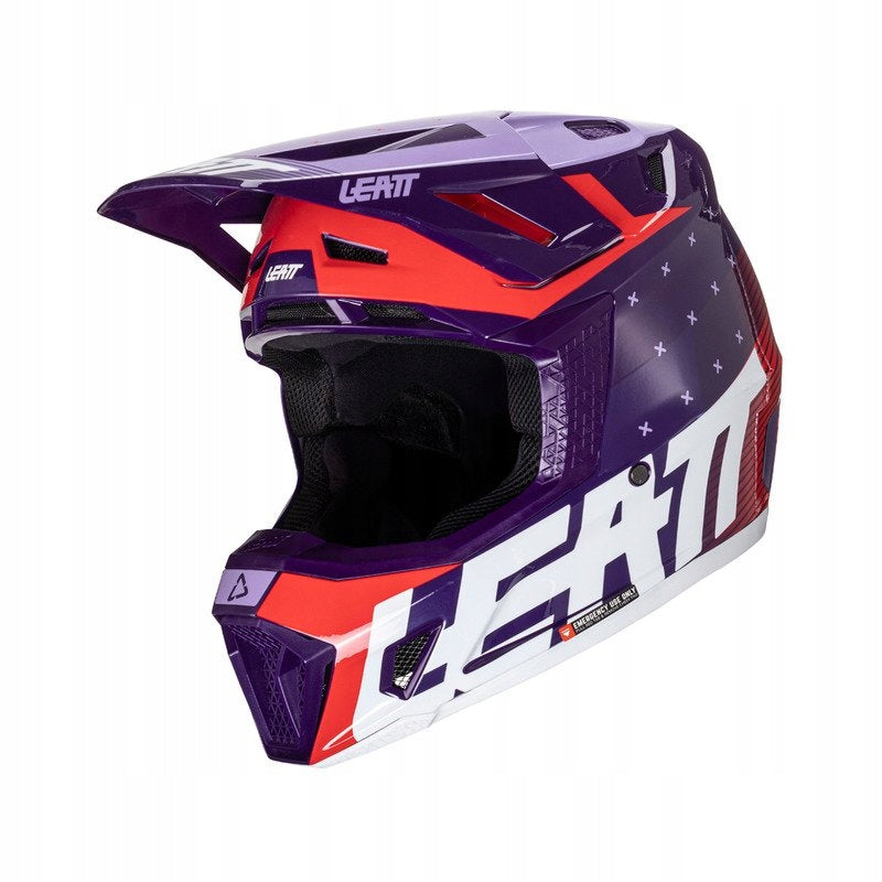 Off-road helmet with goggles LEATT KIT MOTO 7.5 V24 SUNDOWN XXL +FREEBIES Size XXL