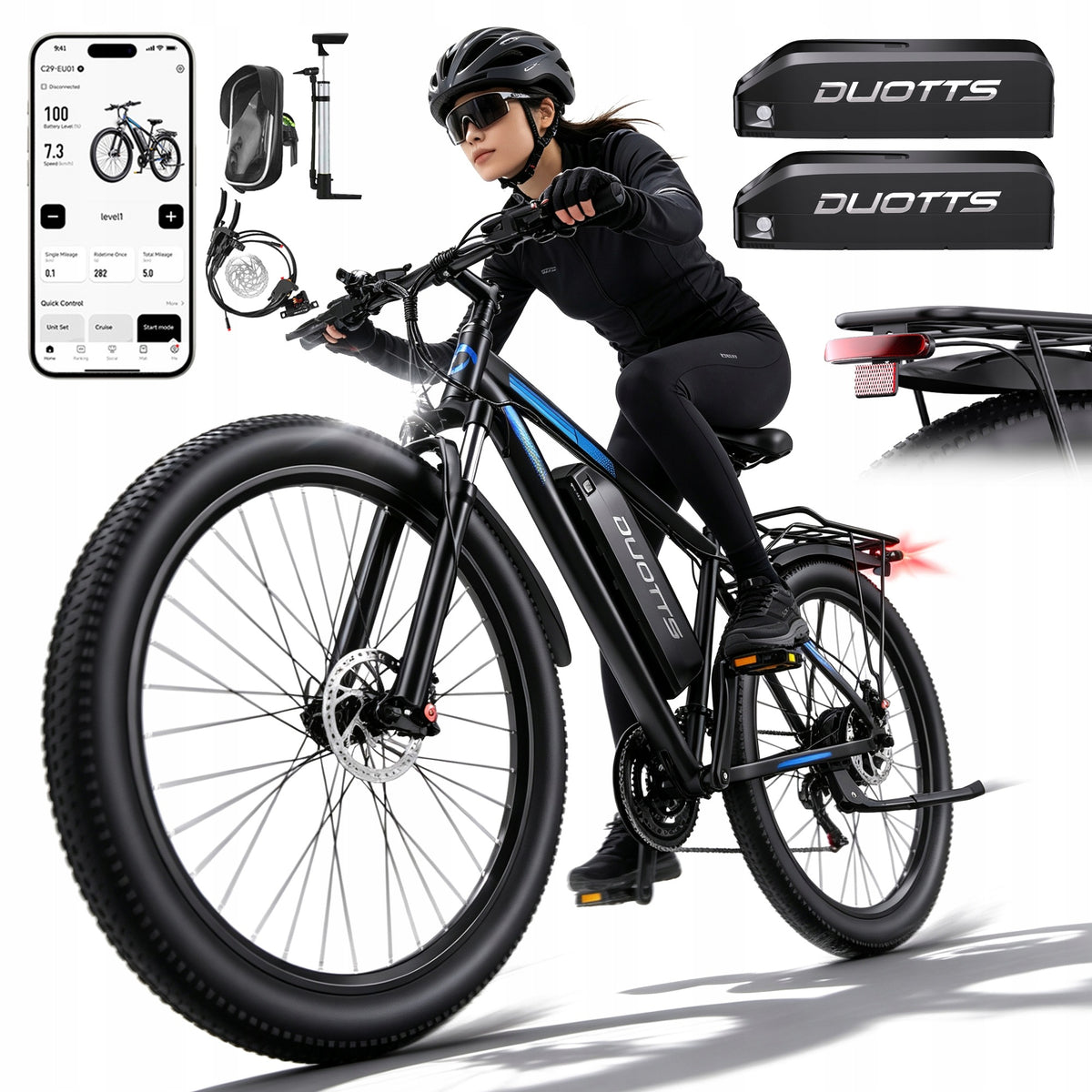 Off-road vehicle DUOTTS C29-L 1000W 15AH 55km/h 29" + 2*batteries