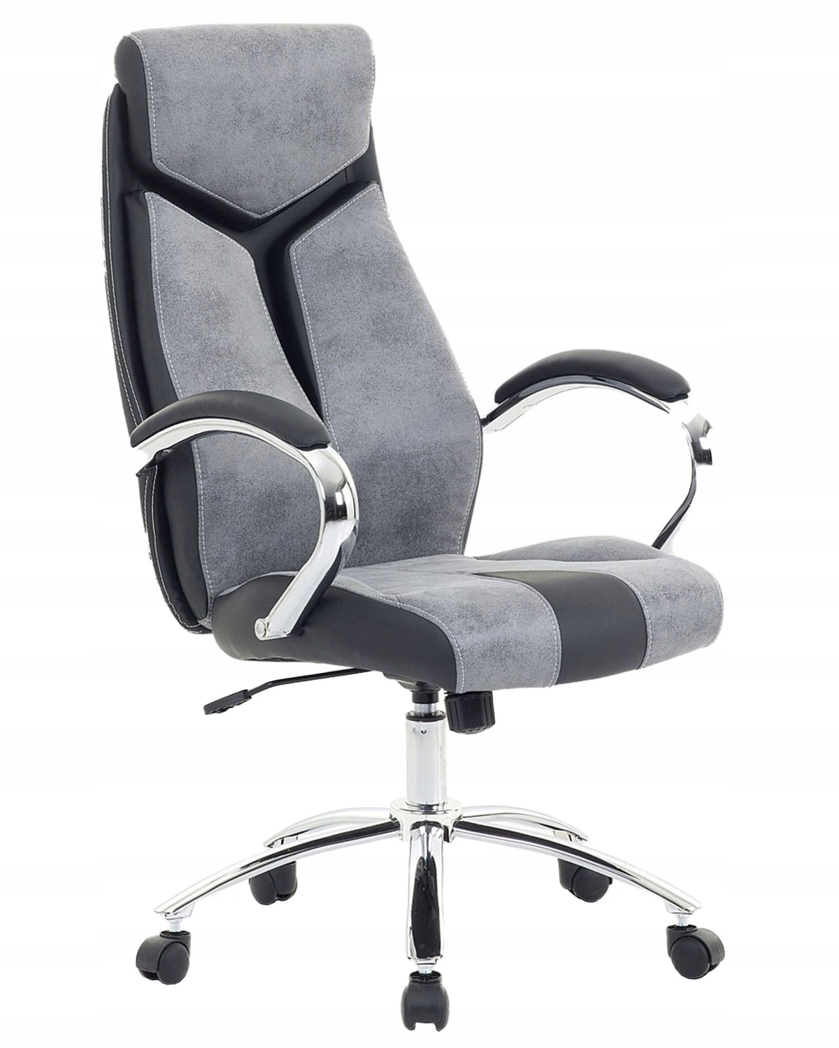 Office Chair Adjustable Faux Leather Grey