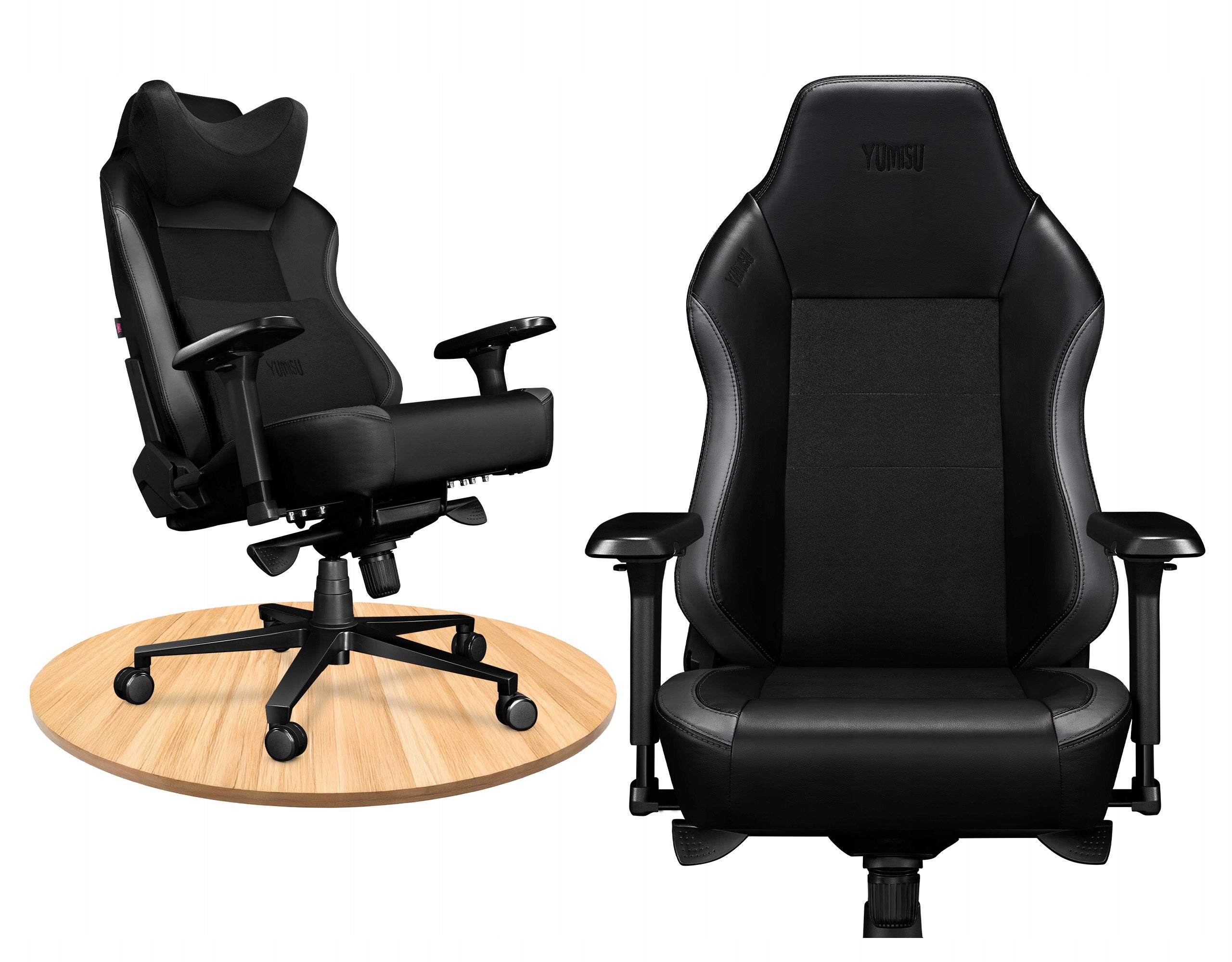 Office Chair Adjustable Swivel Chair for Cabinet Alcantara Leather 150kg