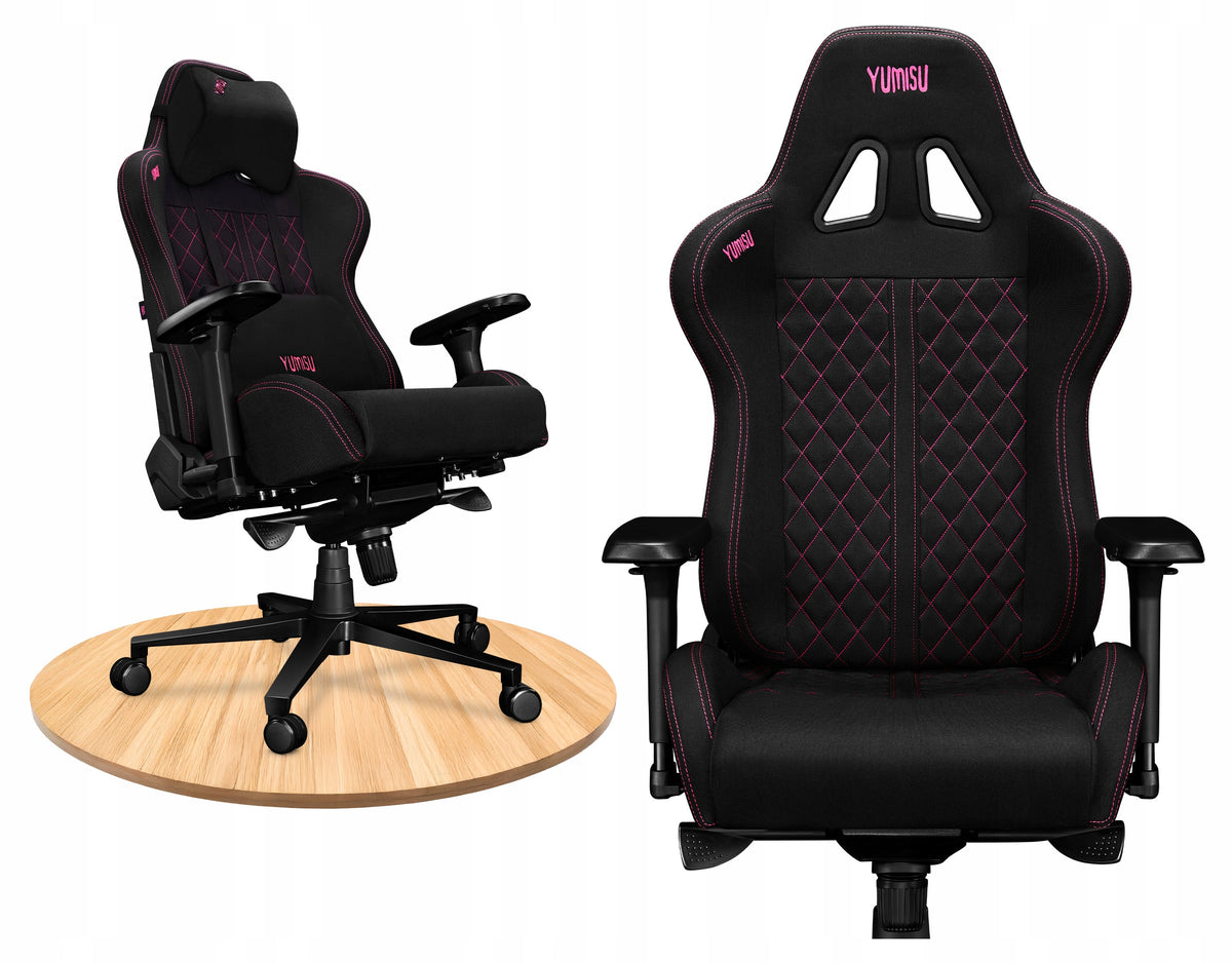 Office Chair Adjustable Swivel Chair for Cabinet Fabric Black 150kg