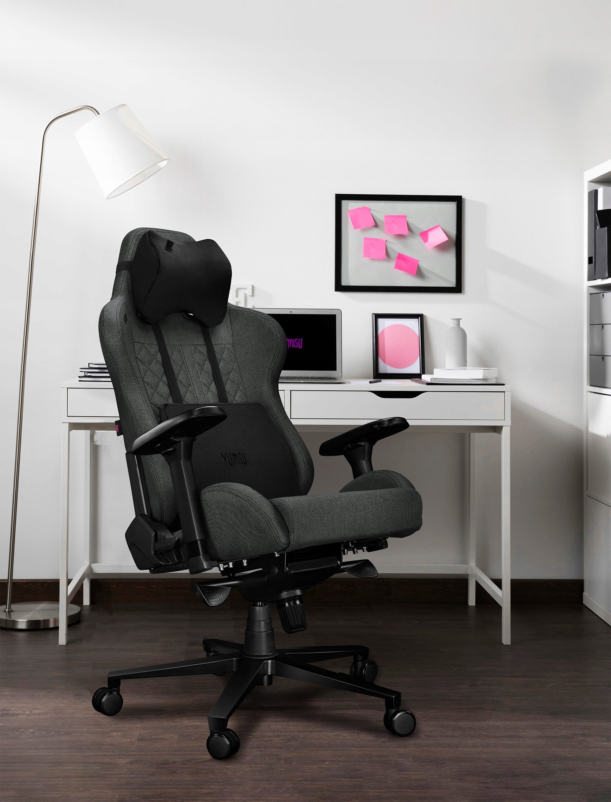 Office Chair Adjustable Swivel Chair for Cabinet Fabric Grey 150kg EAN (GTIN) 5904905625113
