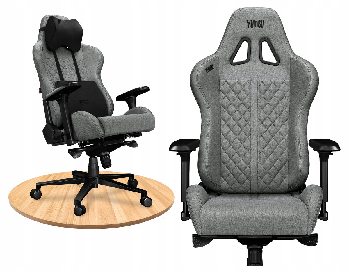 Office Chair Adjustable Swivel Chair for Cabinet Grey Material 150kg