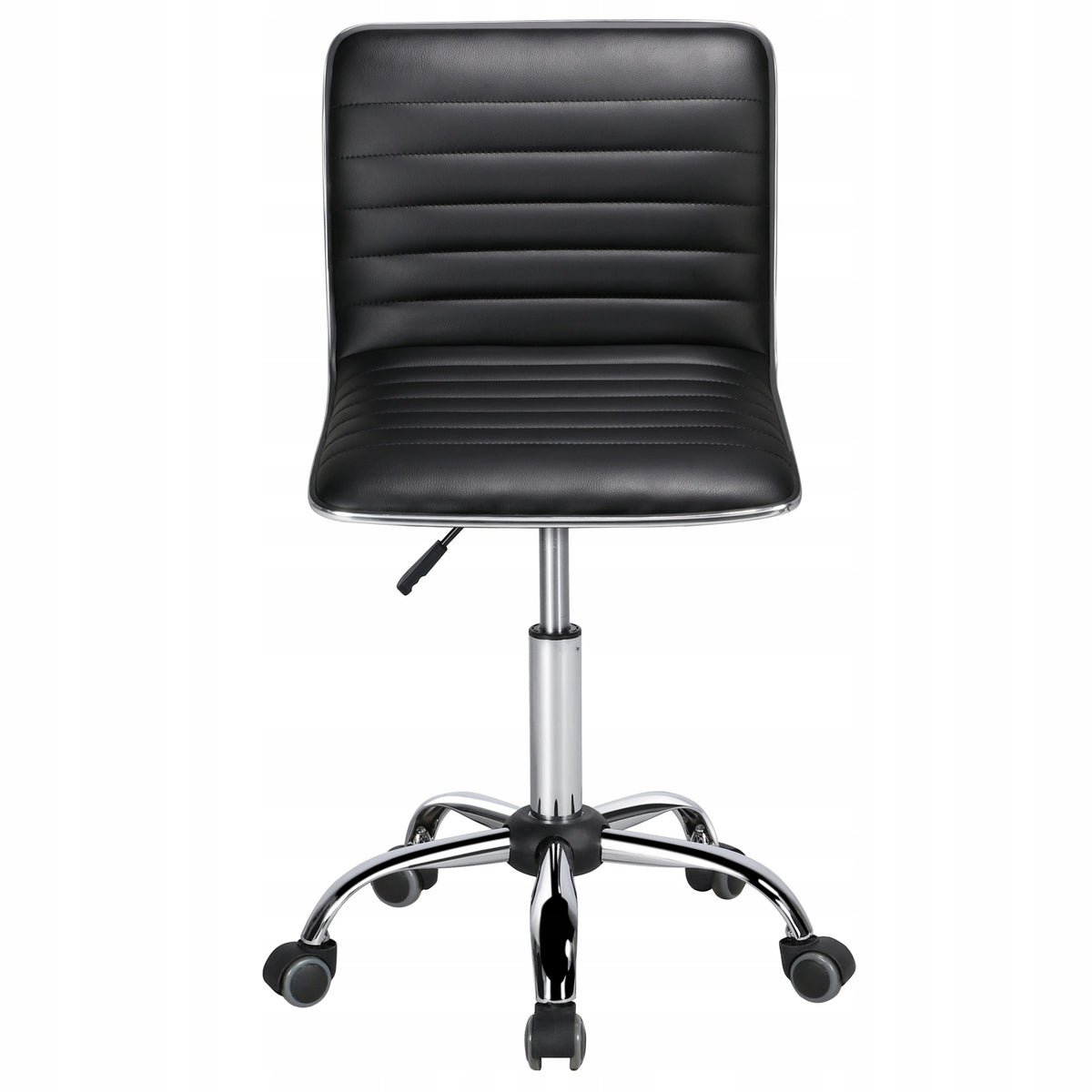 Office Chair Armrestless, Adjustable Height, Black Packaging status original