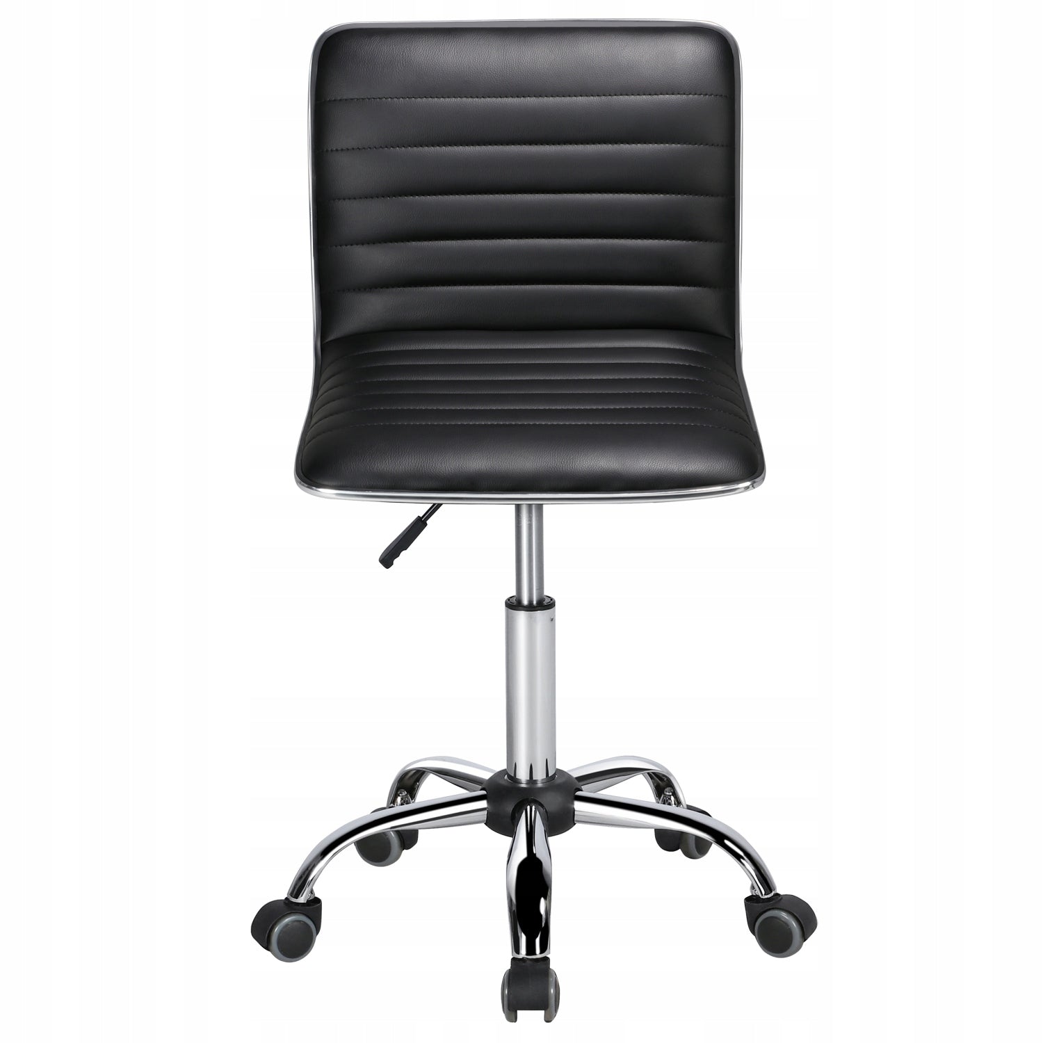 Office Chair Armrestless, Adjustable Height, Black Packaging status original