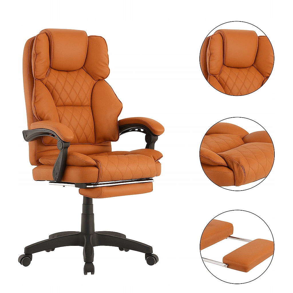 Office Chair Chef Swivel Footrest Work Desk Light Brown Manufacturer code 819-3 Jasny Brąz