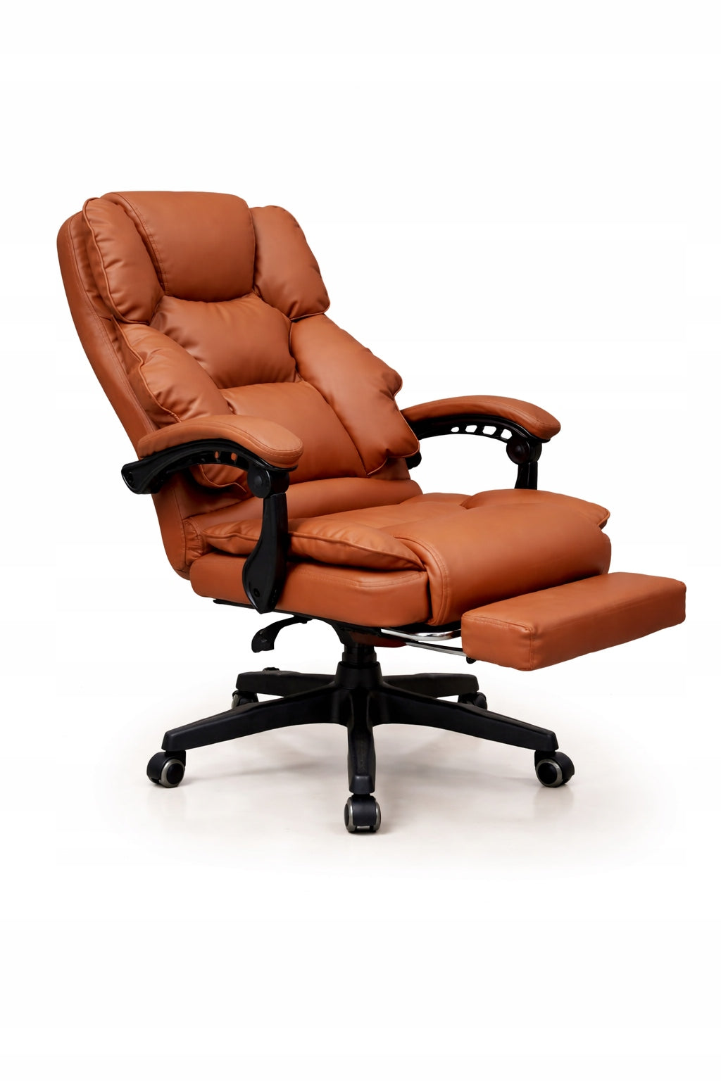 Office Chair Chef Swivel Footrest Work Desk Light Brown Packaging status original