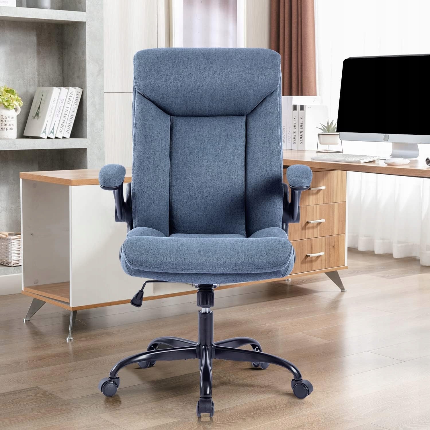 Office Chair Comfortable Elegant Swivel Rocking for Home Computer Office Brand no brand