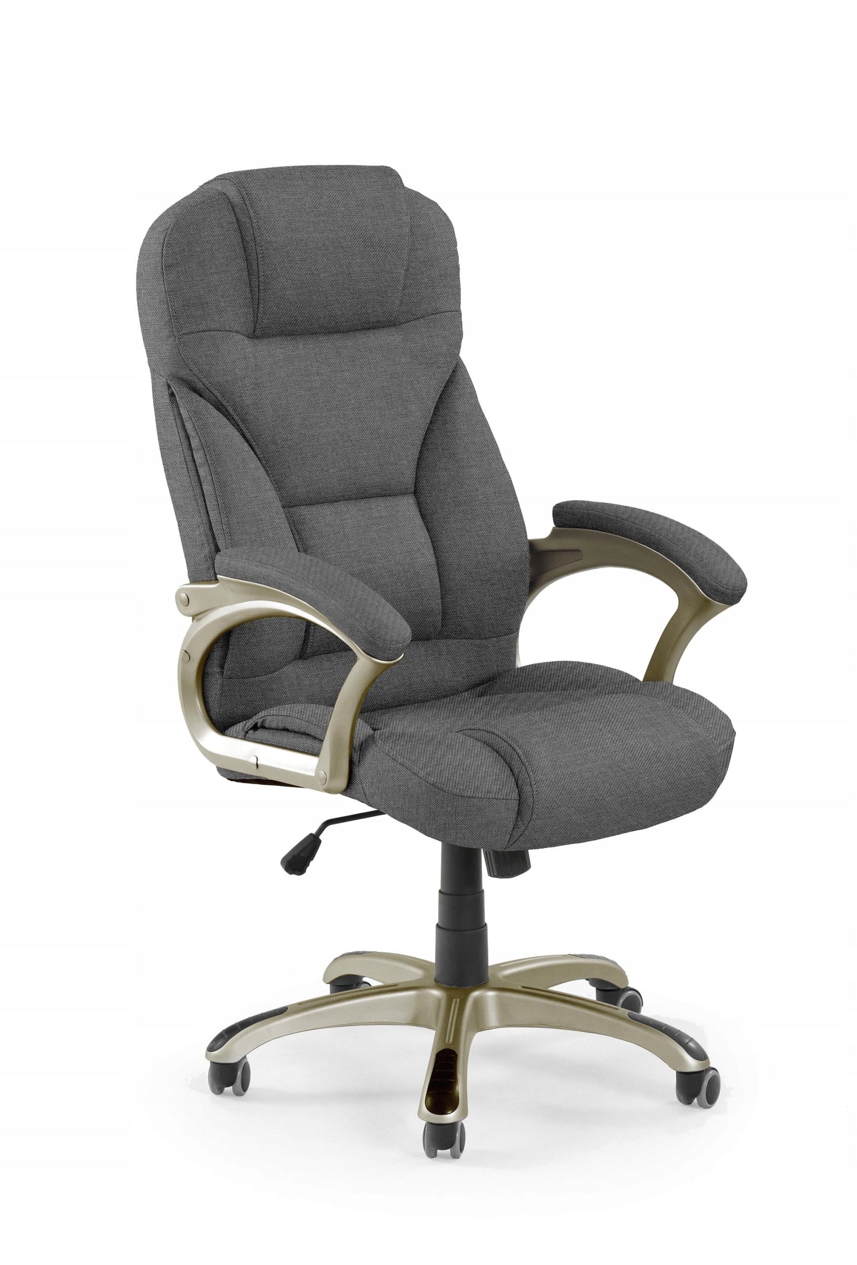 Office Chair DESMOND 2 Grey Fabric Multiblock Rotary Halmar Brand Halmar